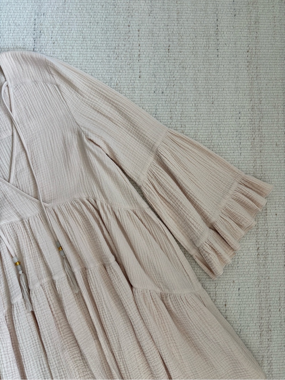 | Avec Les Filles | 100% Cotton Dress with Tassel Tie size Small - Picture 5 of 16
